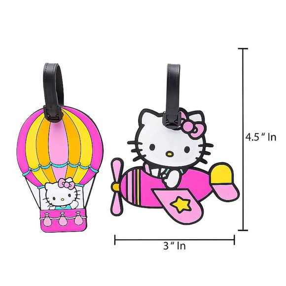 Sanrio Hello Kitty Luggage Tags Bag Tags NWT - Picture 3 of 4